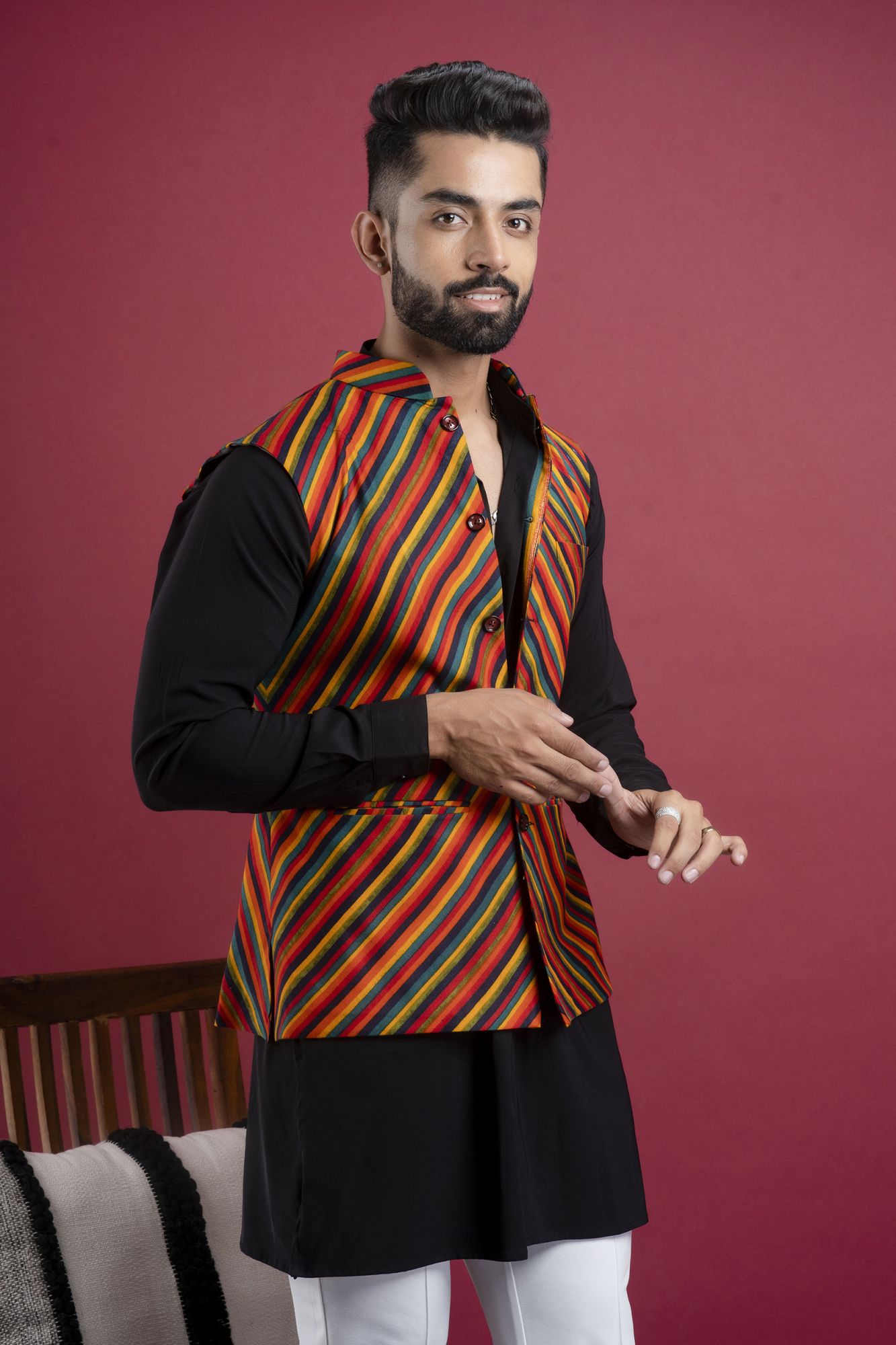 Striped Cotton Jacket