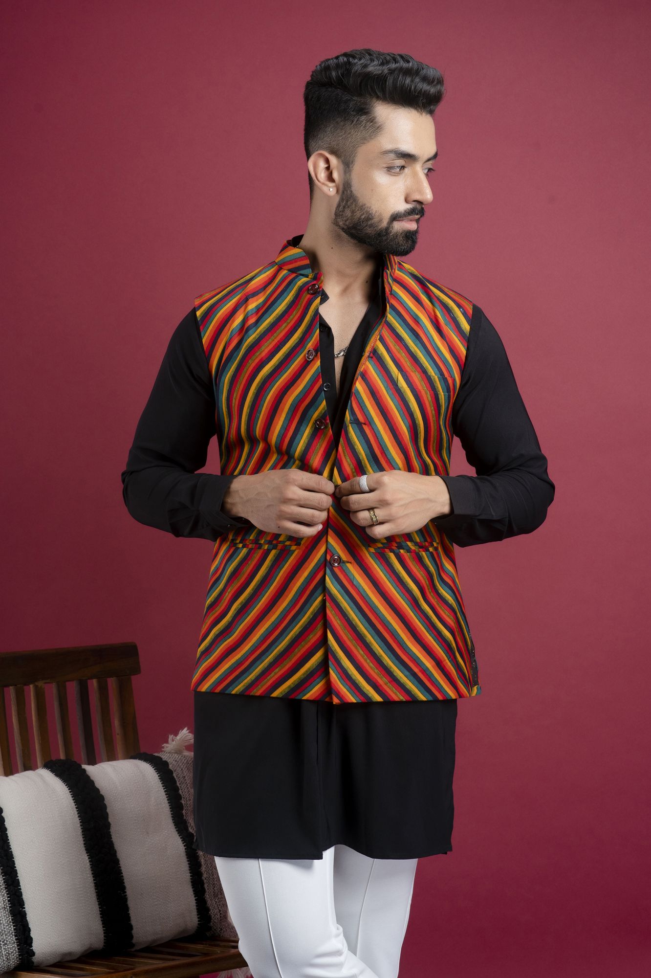 Striped Cotton Jacket