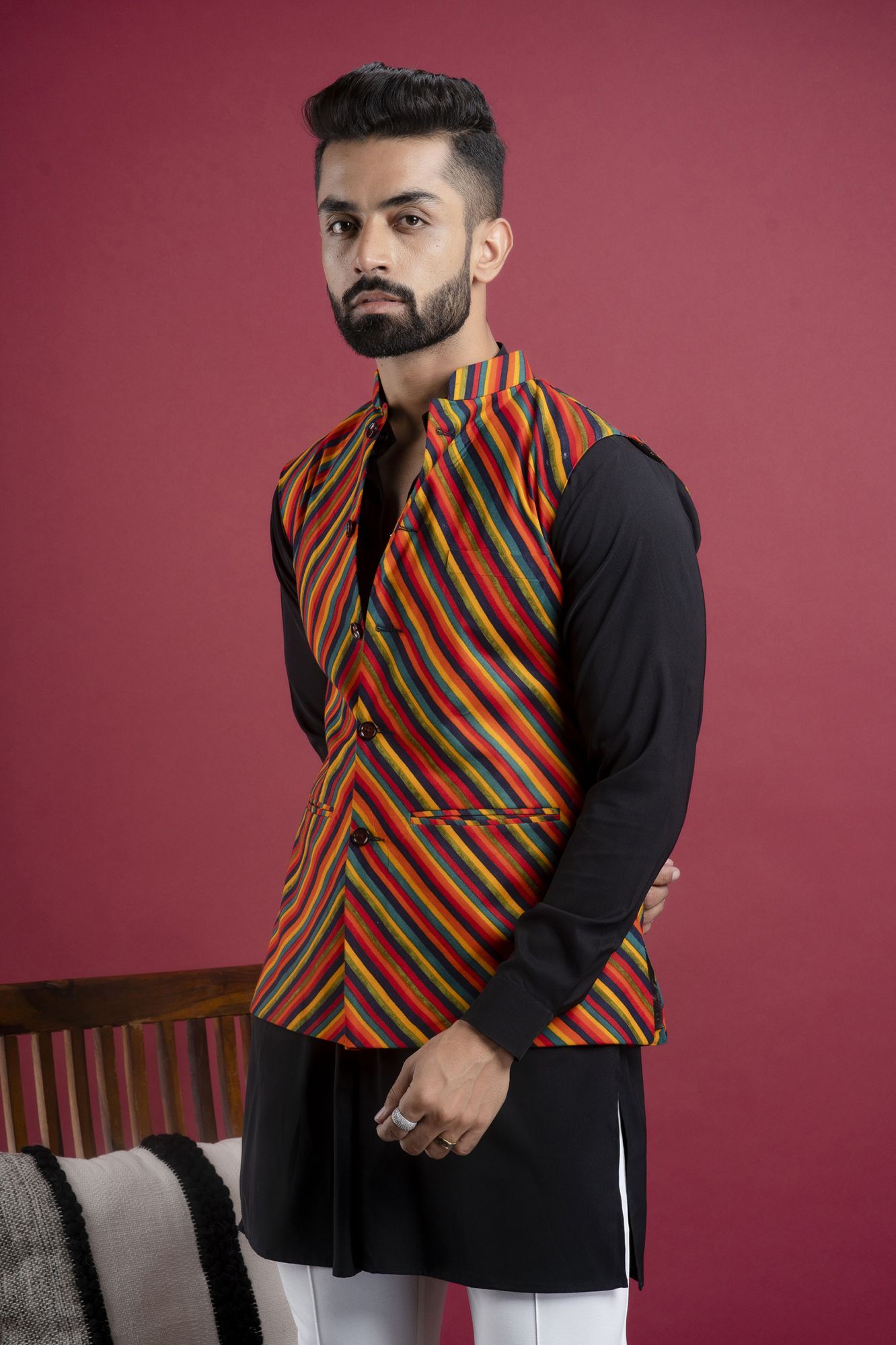 Striped Cotton Jacket