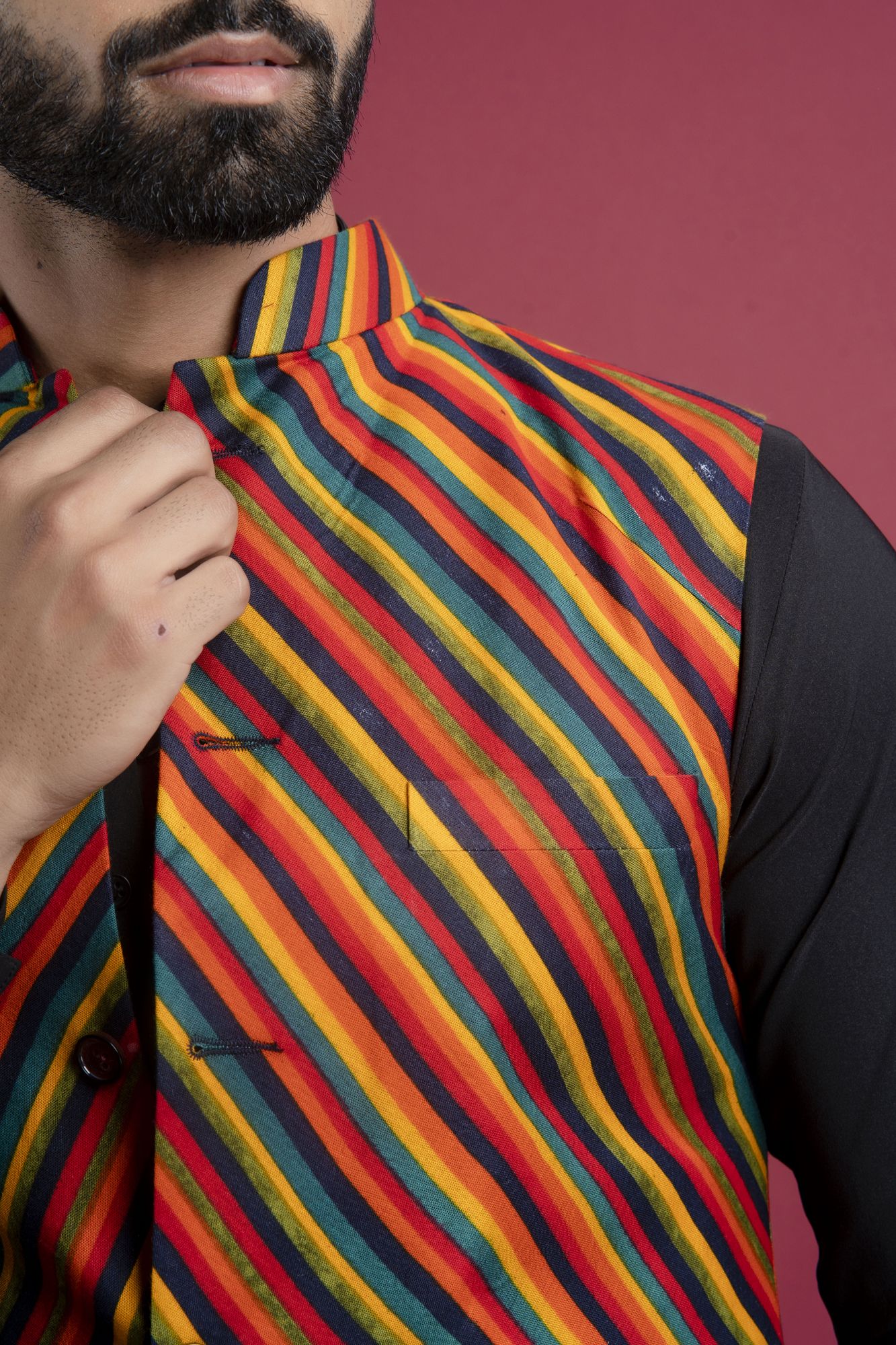 Striped Cotton Jacket