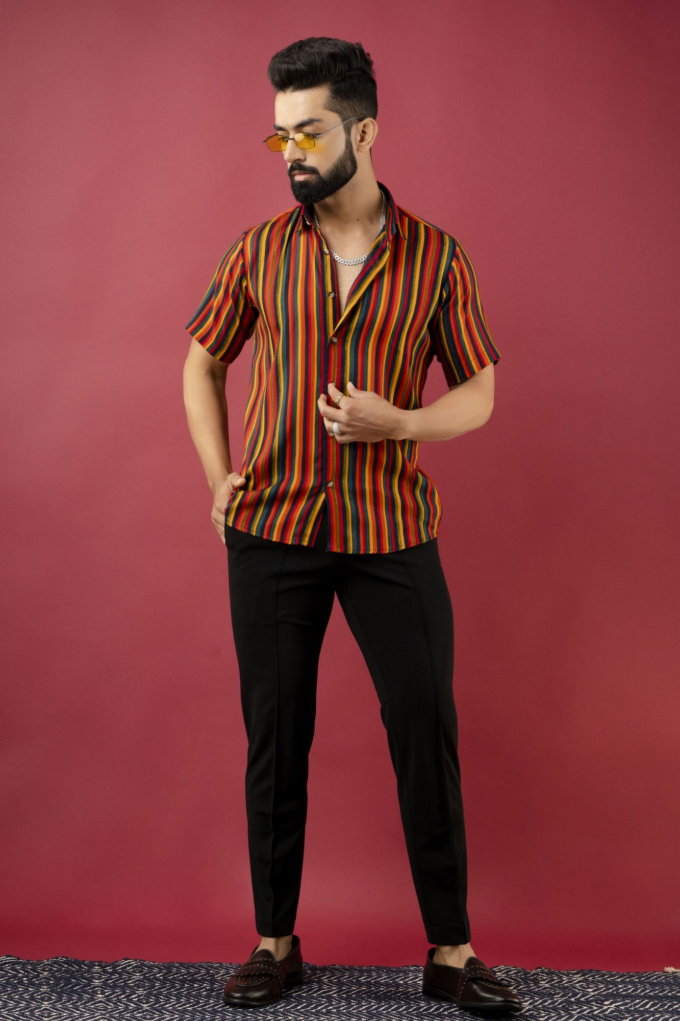 Striped Flowing Shirt