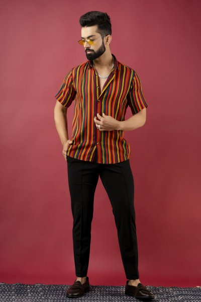 Striped Flowing Shirt
