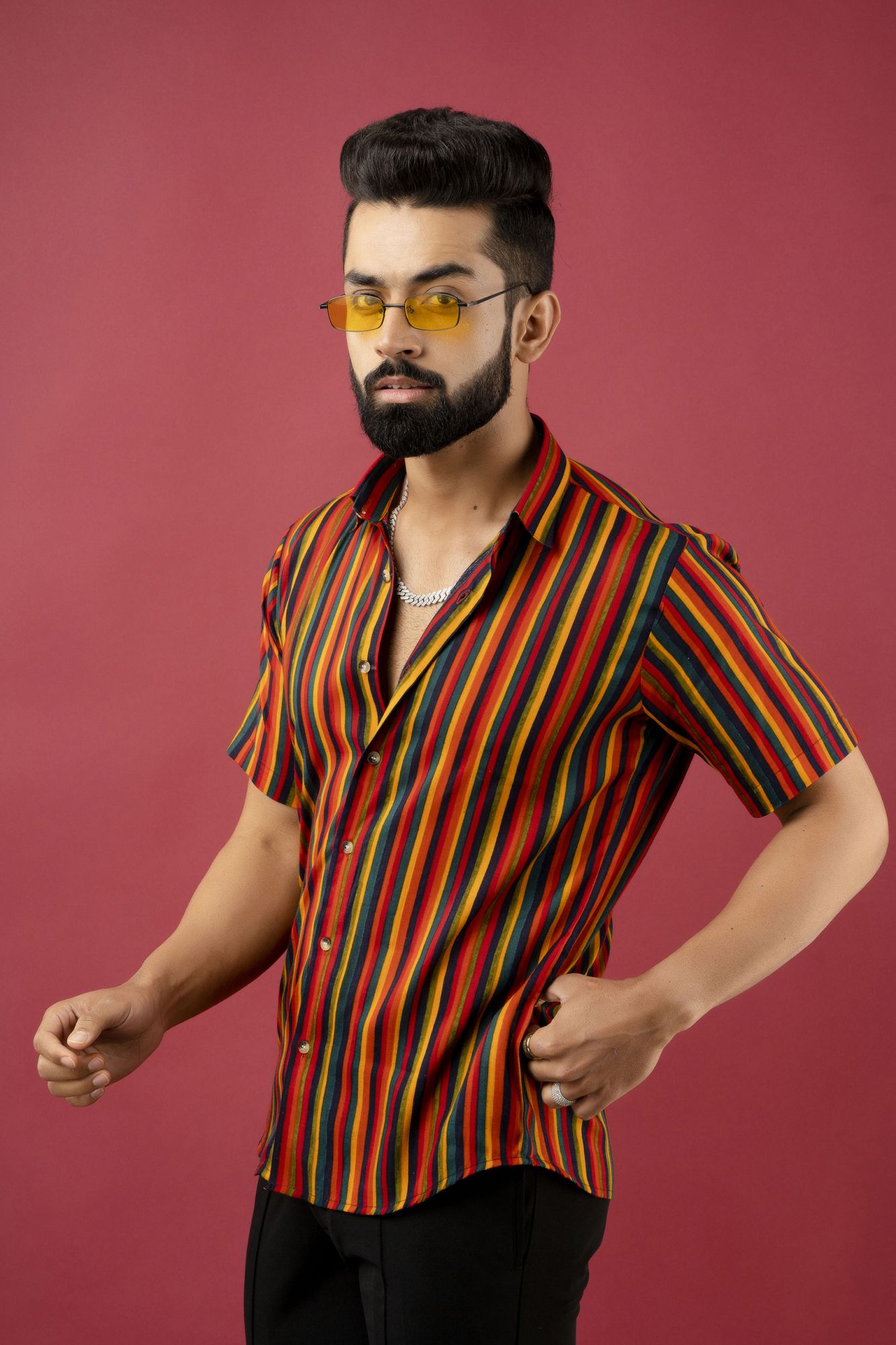 Striped Flowing Shirt