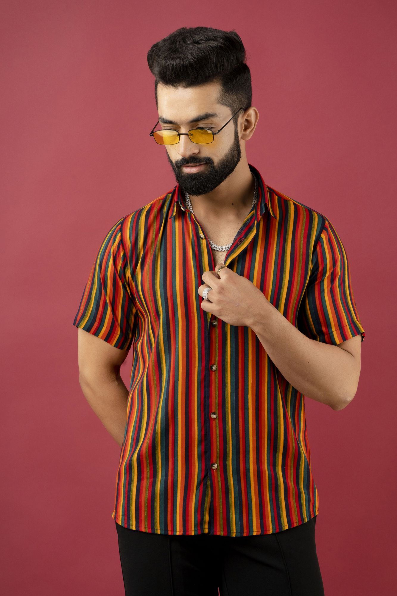 Striped Flowing Shirt