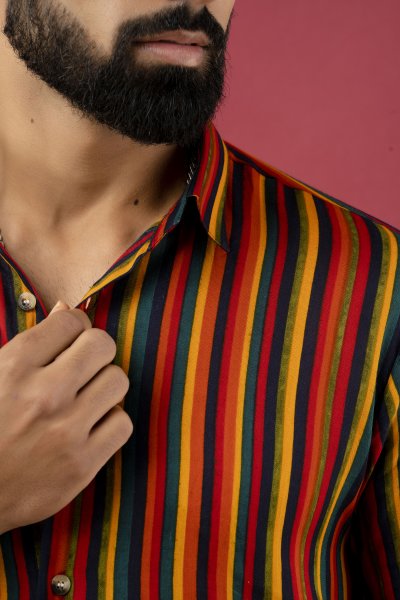 Striped Flowing Shirt