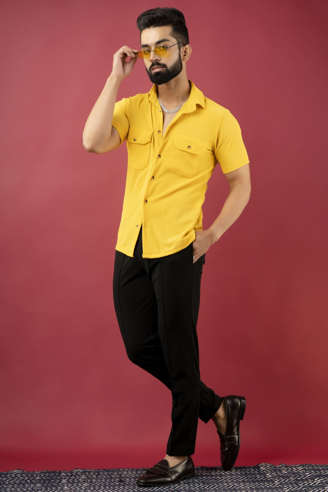 Yellow Flowing Shirt