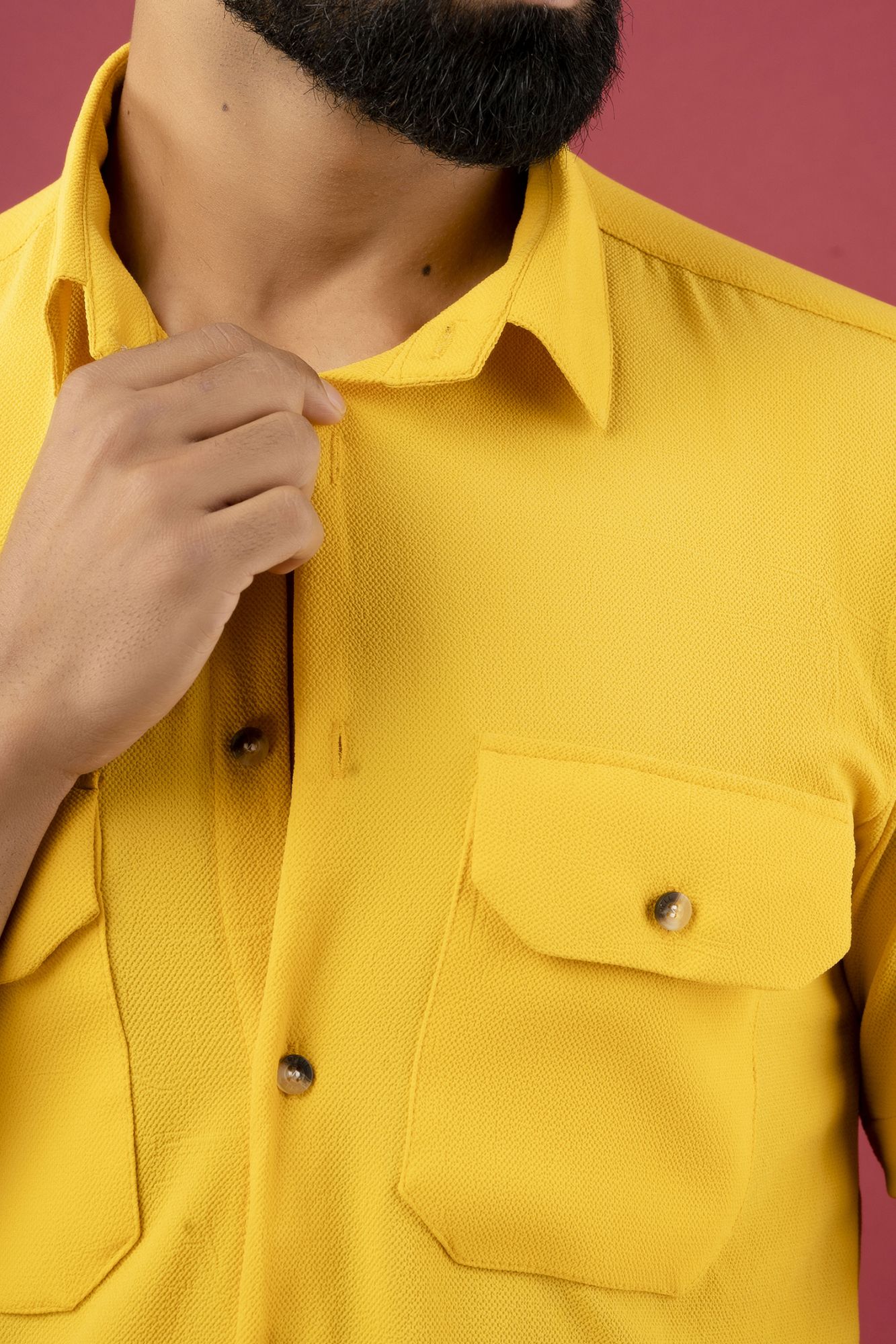 Yellow Flowing Shirt