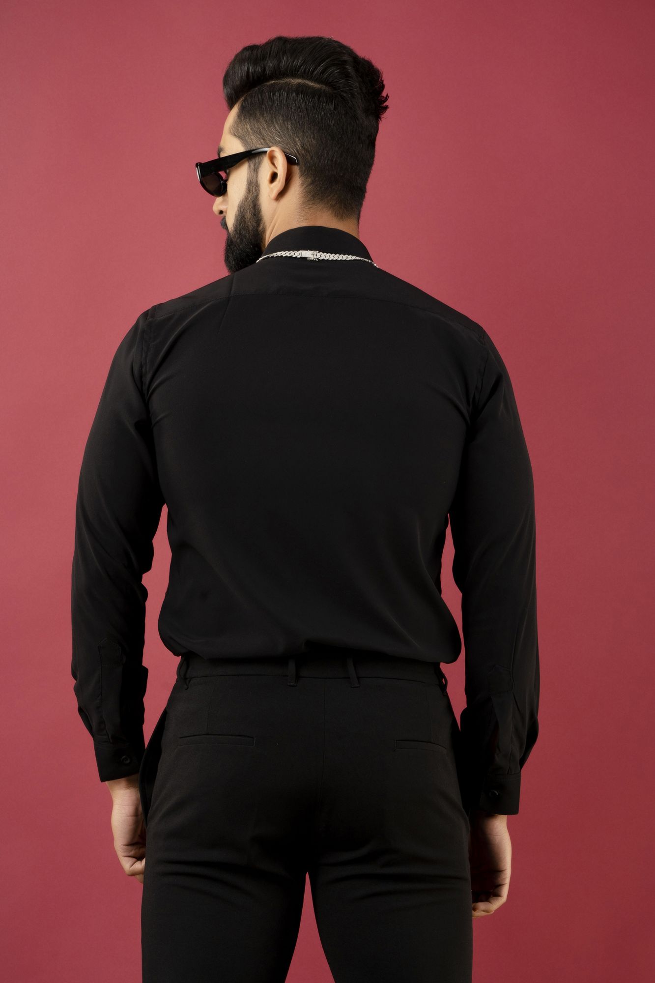 Black Pattern Shirt