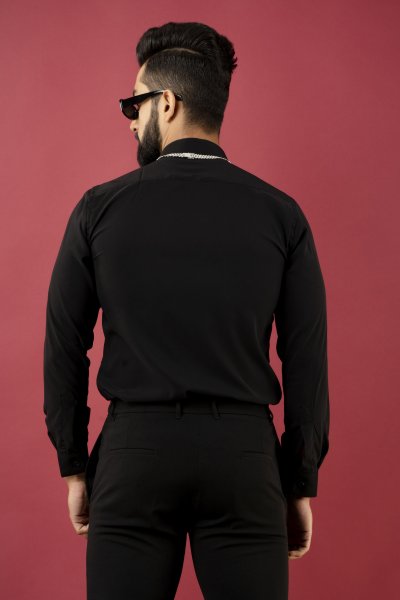 Black Pattern Shirt