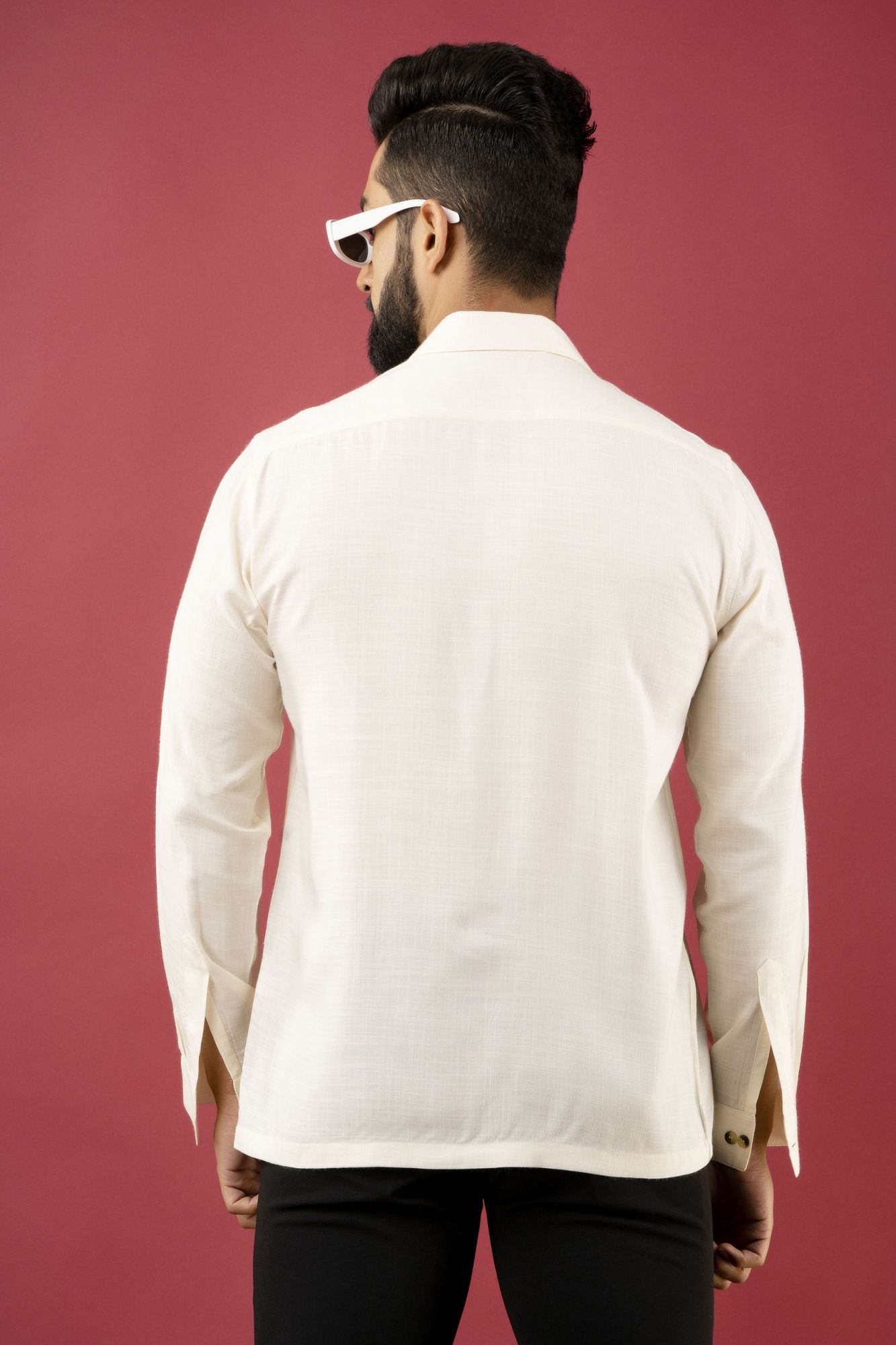 Off White Flowing Shirt