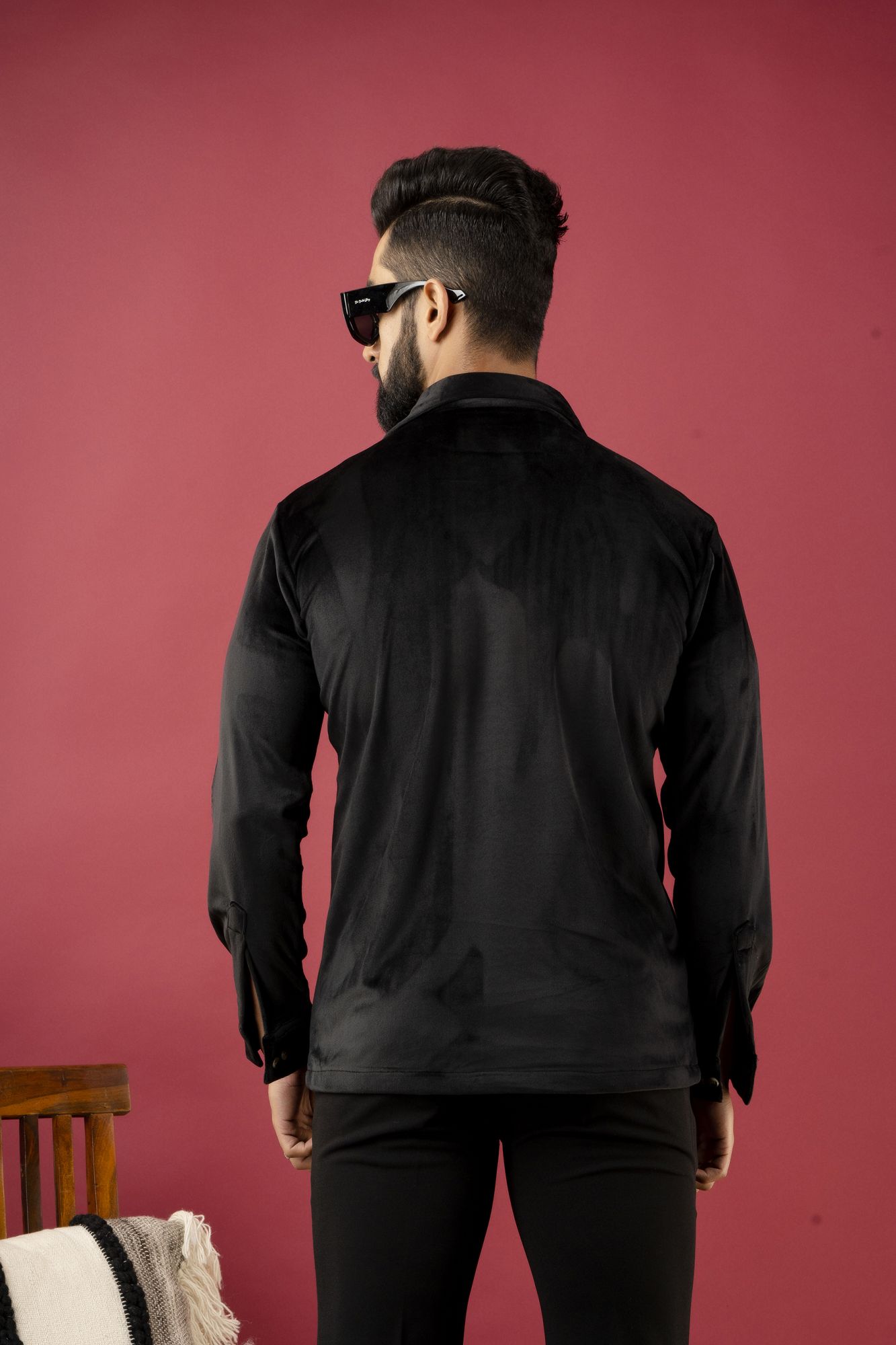 Black Velvet Shirt