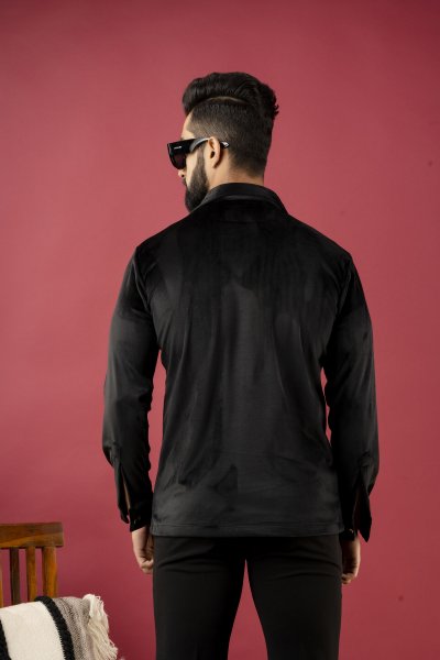 Black Velvet Shirt