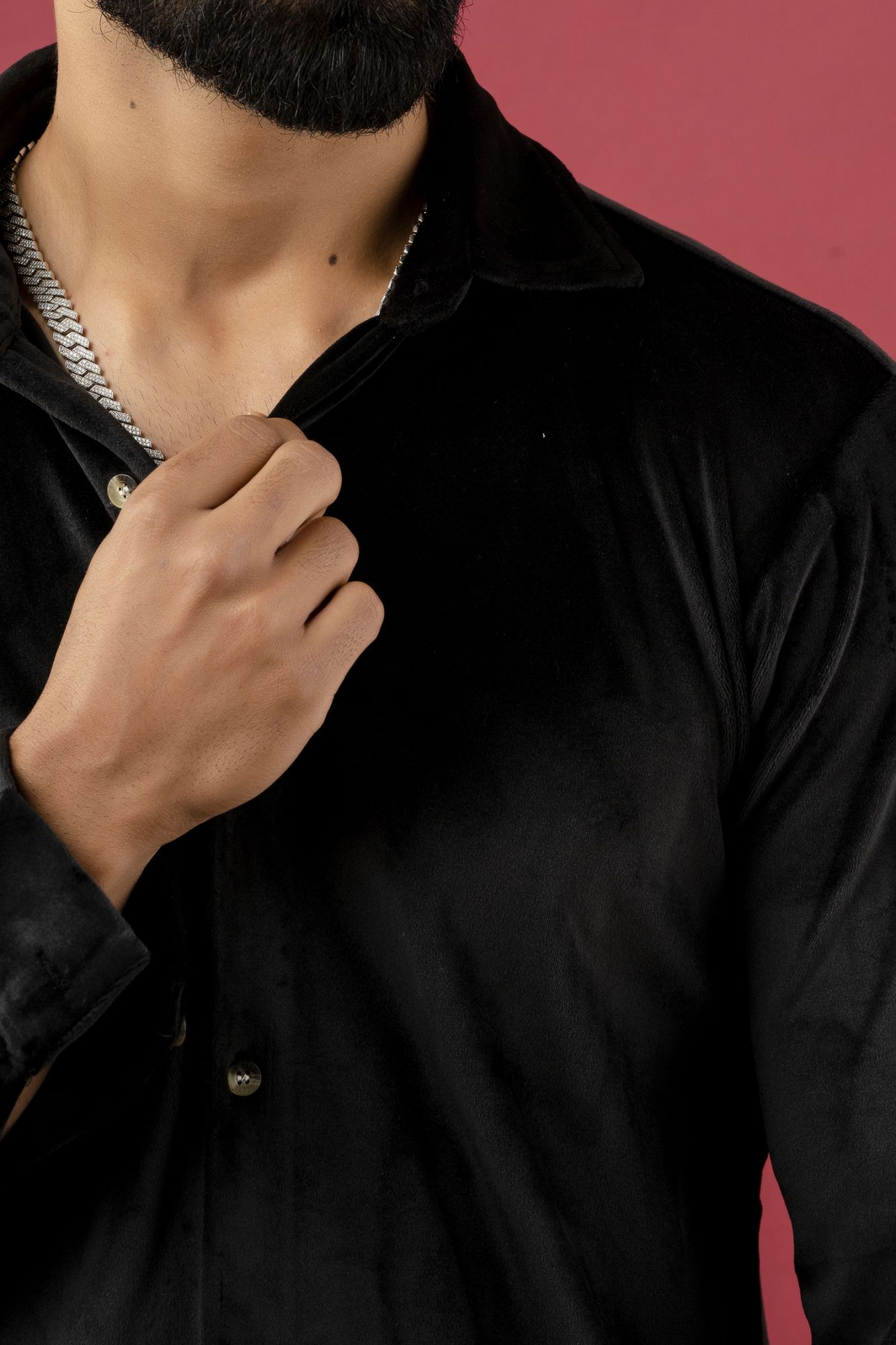 Black Velvet Shirt