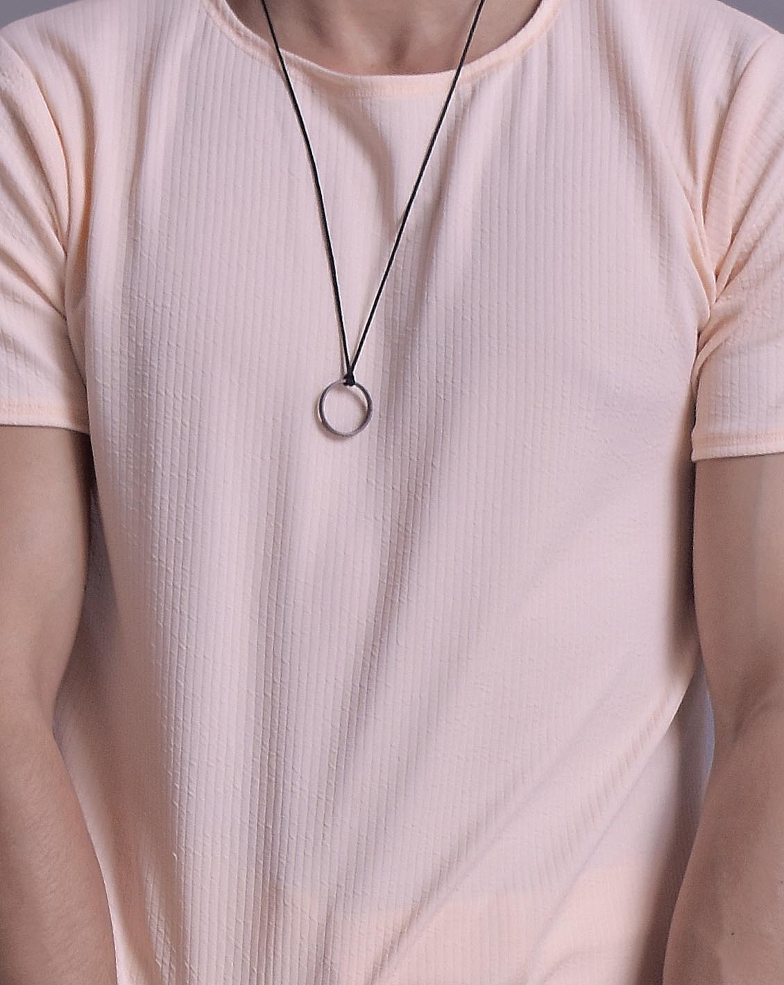 Mens Textured Basic Tshirt