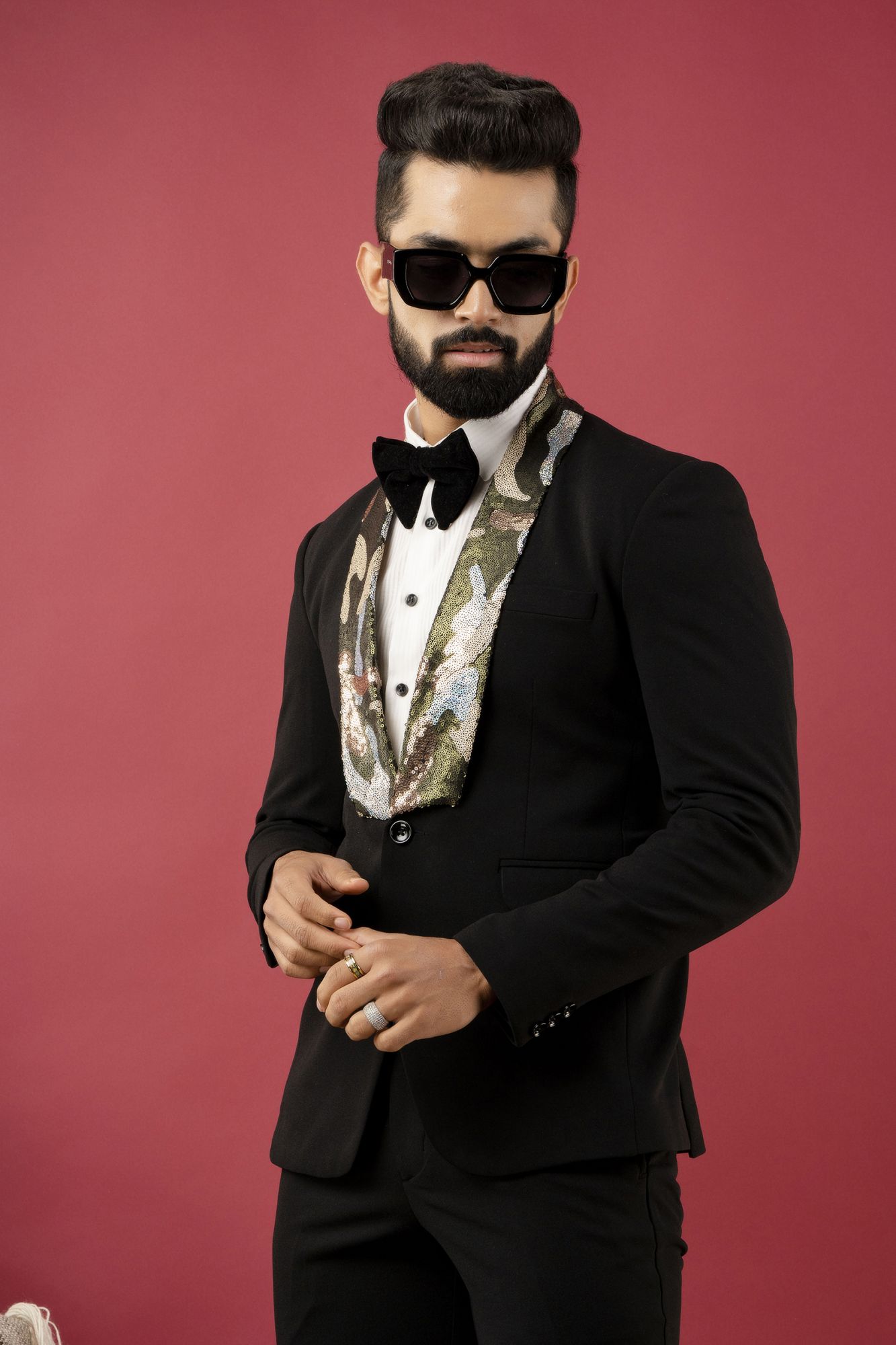 Military Sequin Blazer