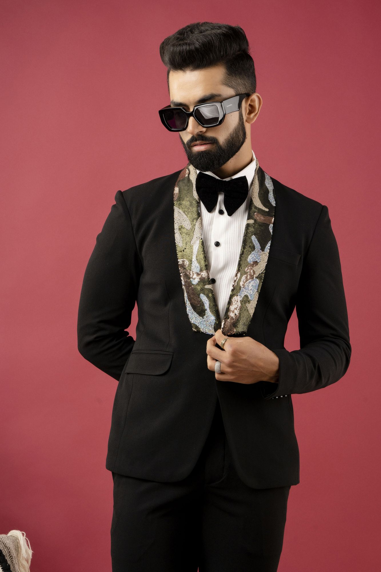 Military Sequin Blazer