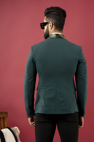 Green Sequin Blazer