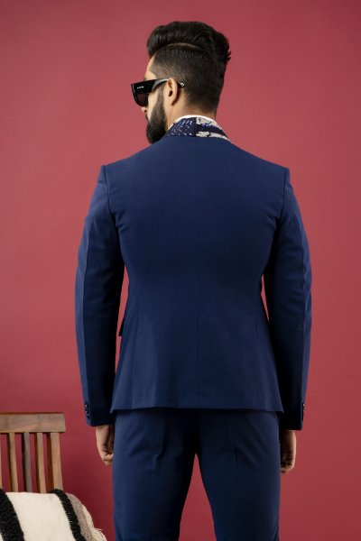 Blue Sequin Blazer