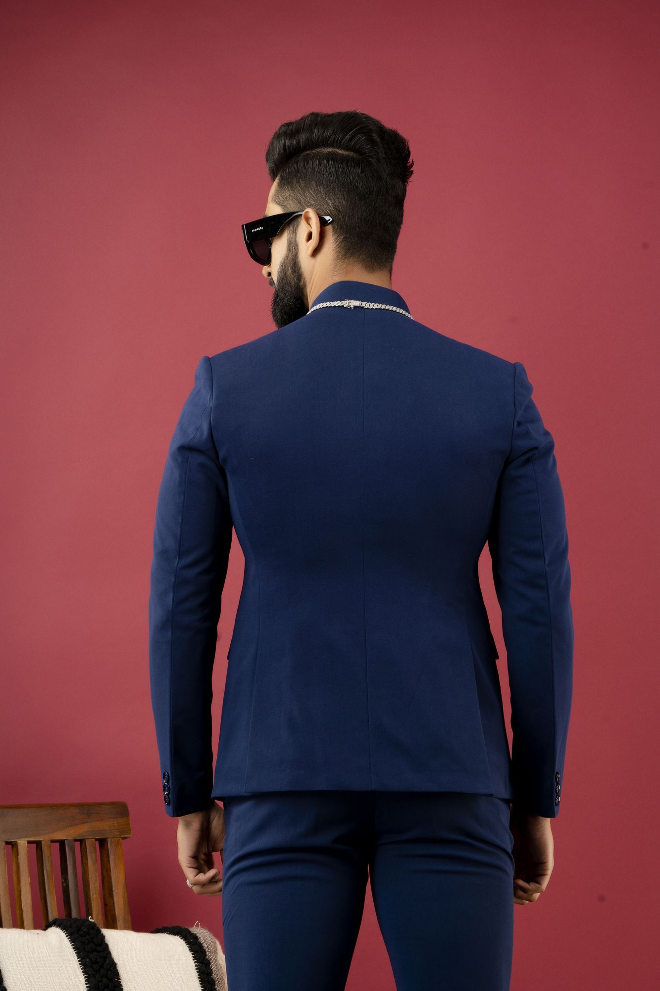 Bandhgala Coat In Blue