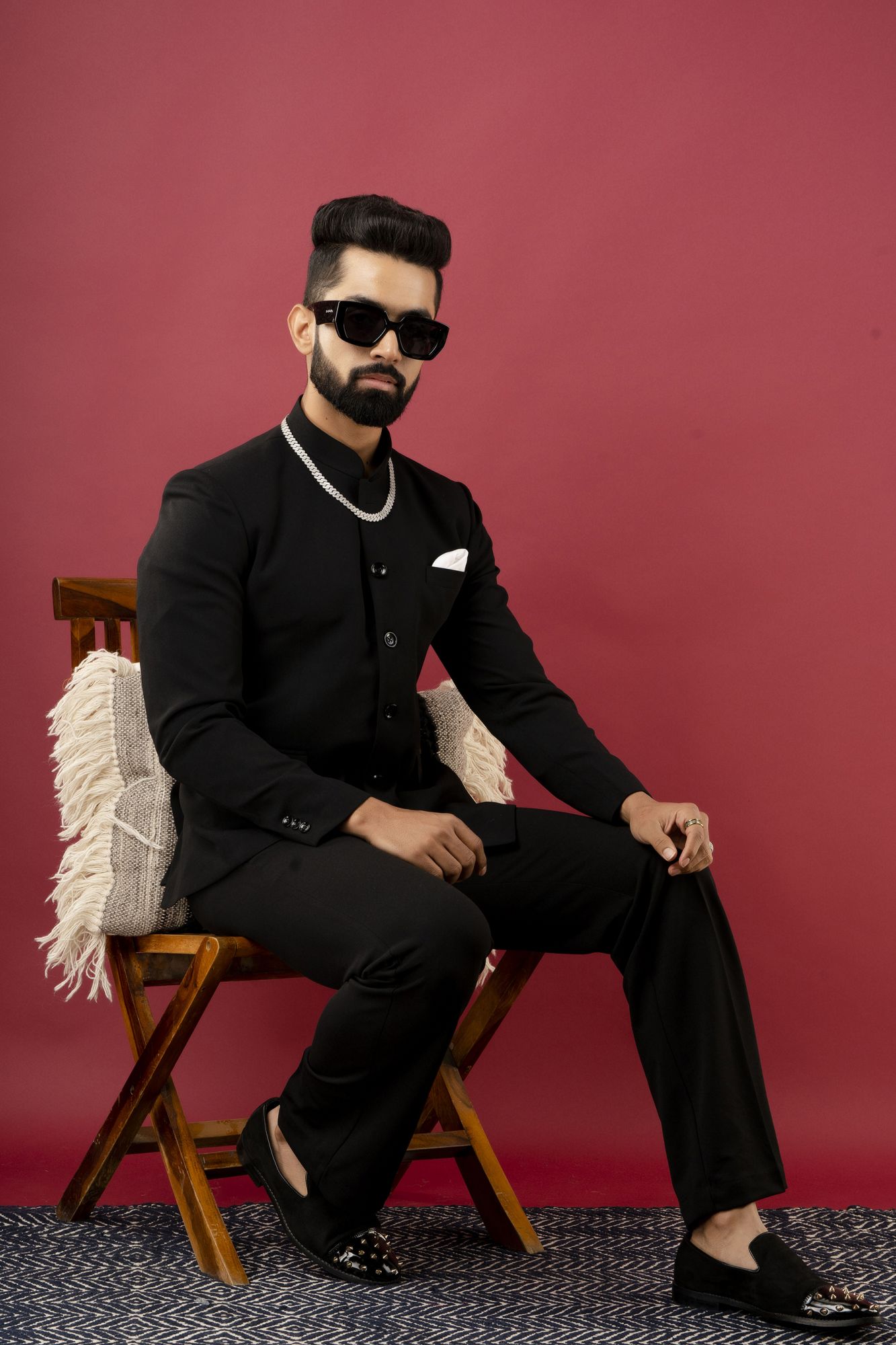 Bandhgala Coat In Black