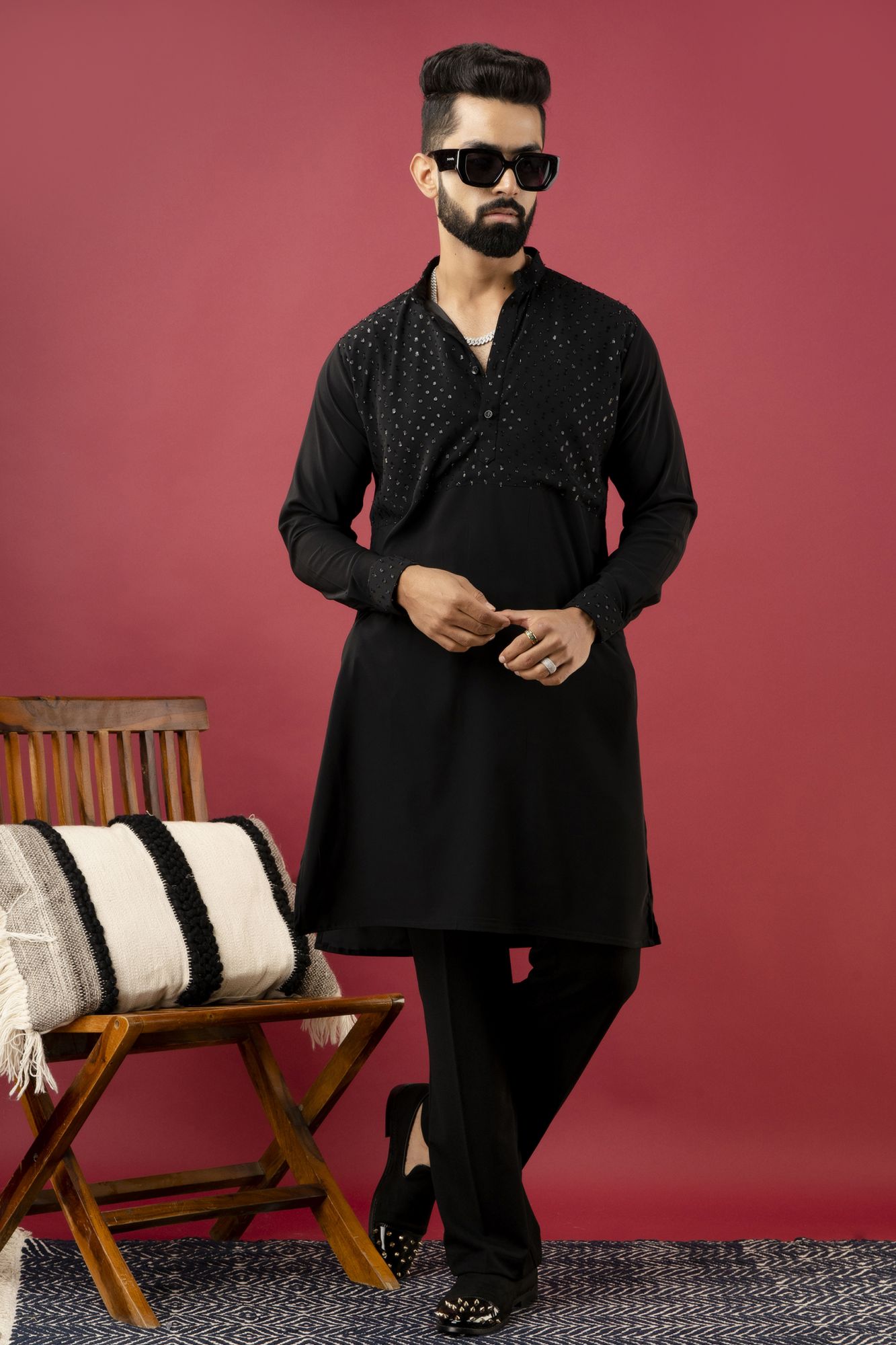 Black Guise Kurta