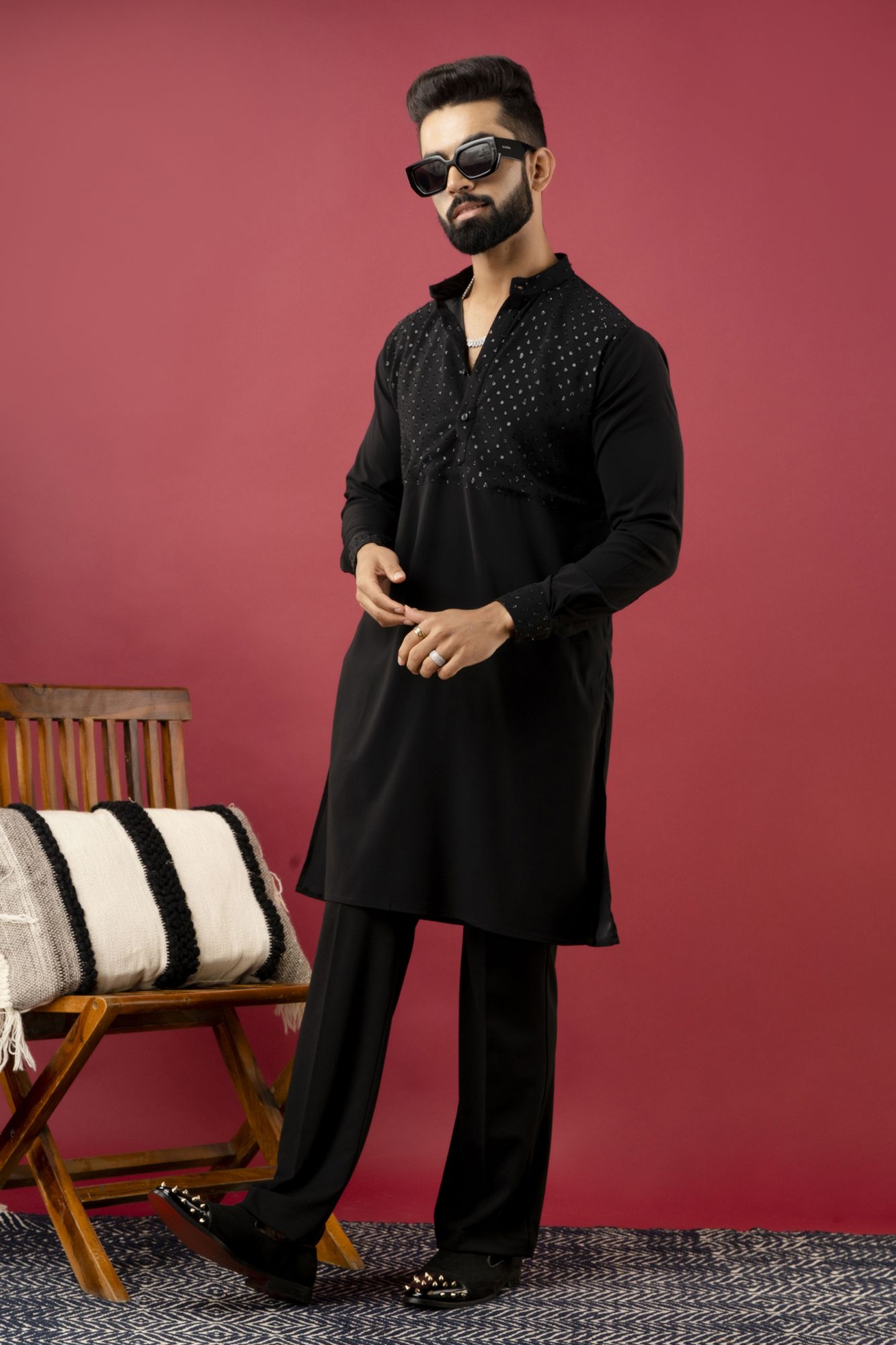 Black Guise Kurta