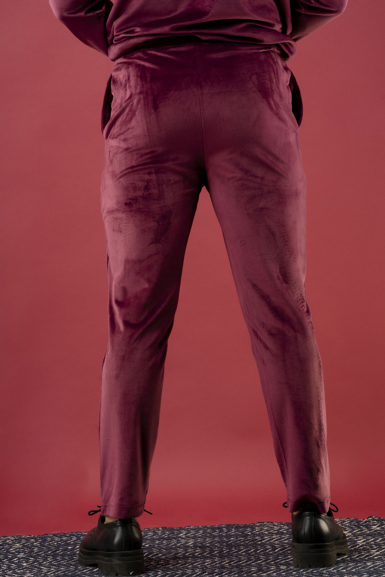 Wine velvet Joggers