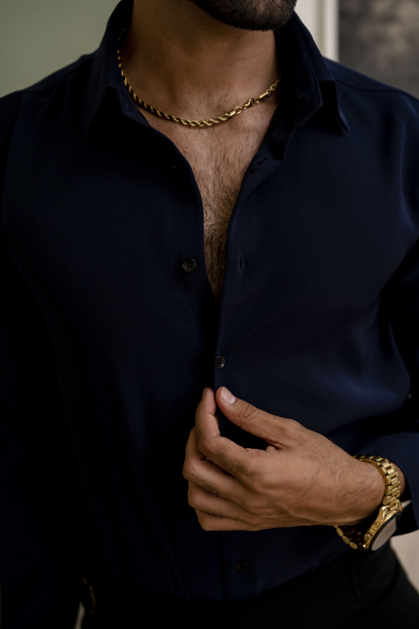 Premium Japanese Solid Formal Shirt In Blue