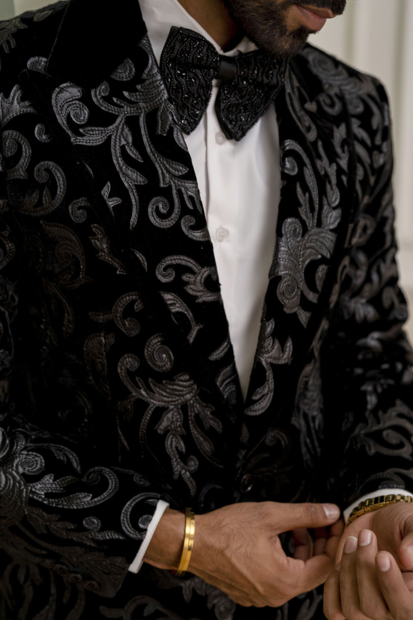 Black Velvet Rax Tuxedo Blazer