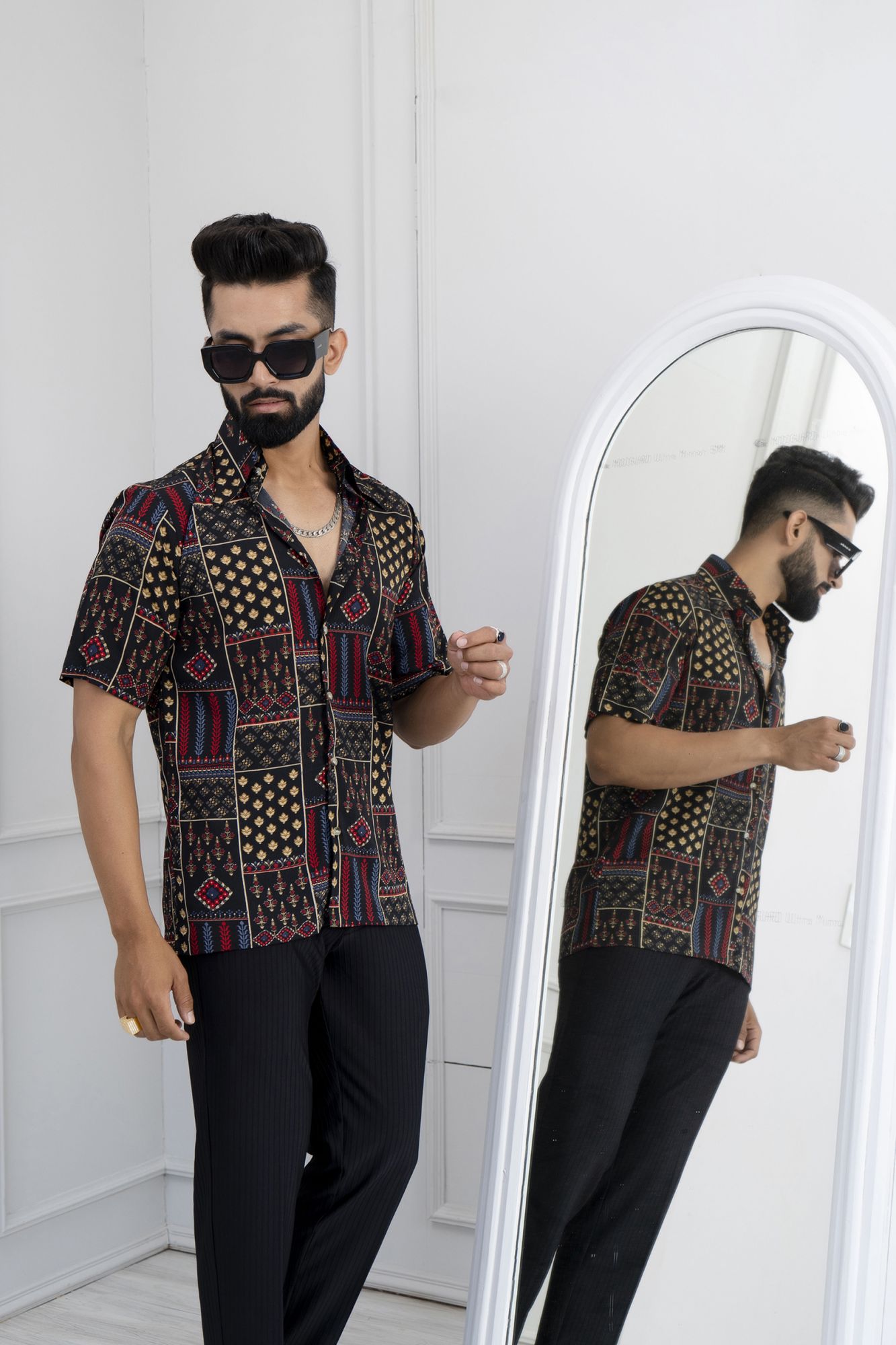 Printed Flowing Shirt