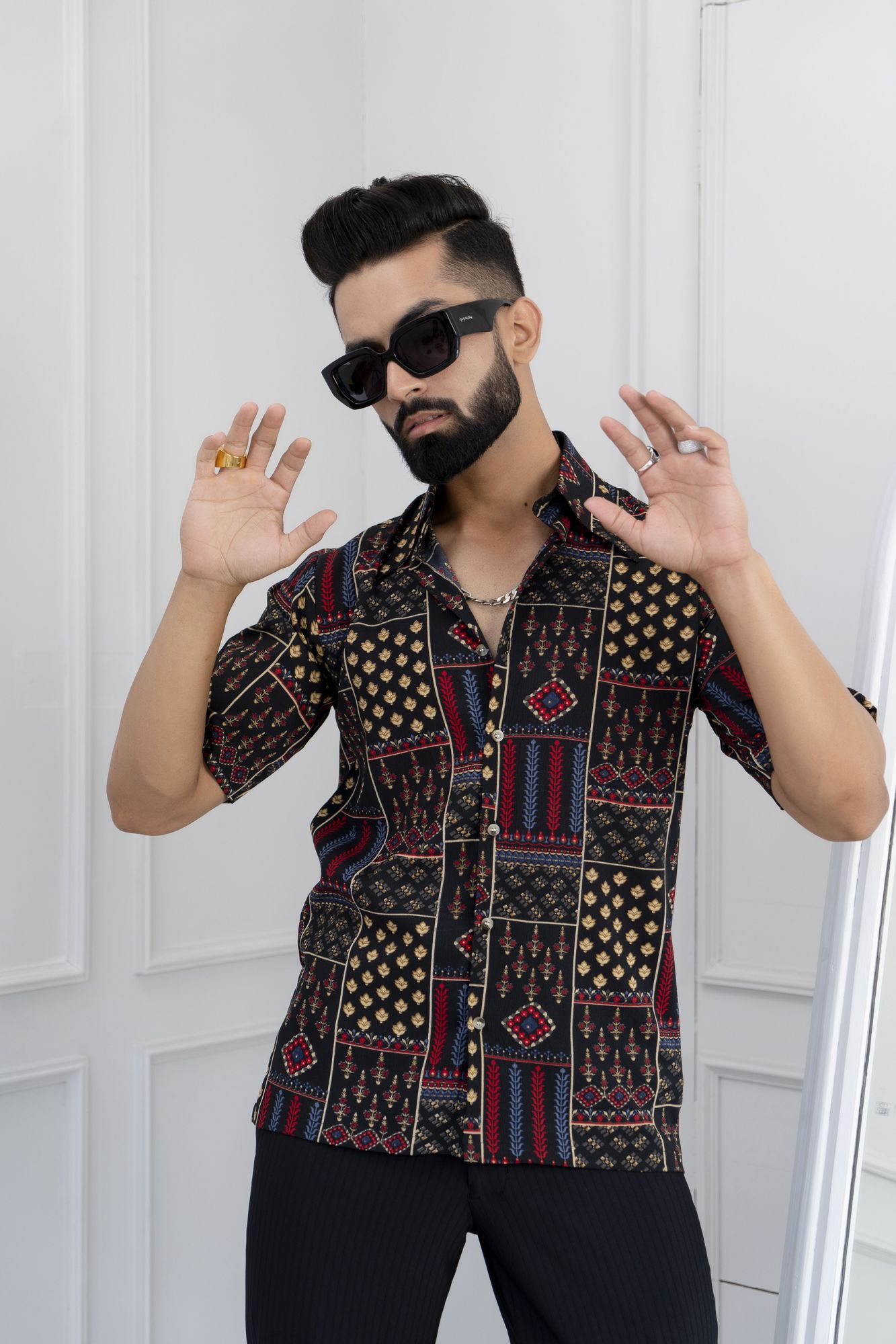 Printed Flowing Shirt