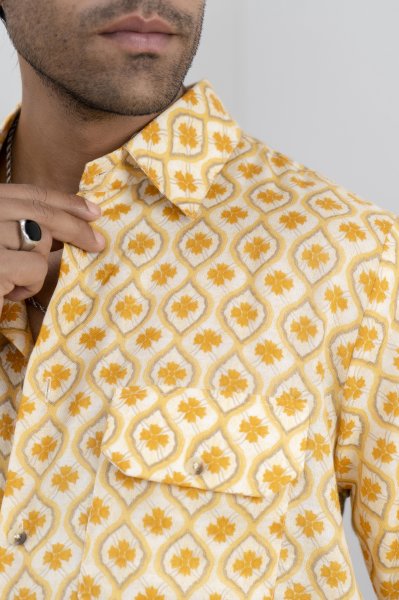 Flowing Shirt In Yellow