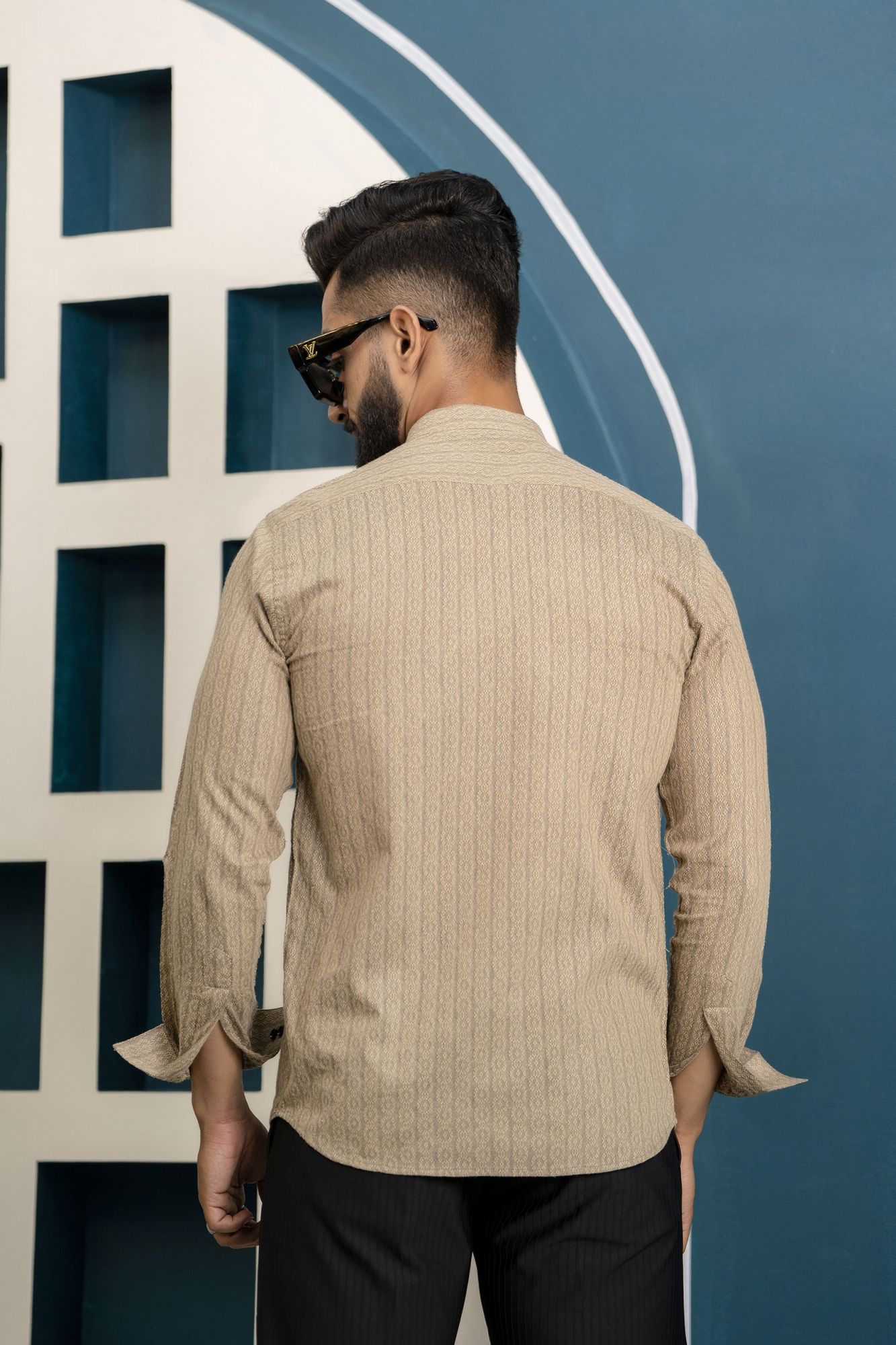 Textured Brown Shirt