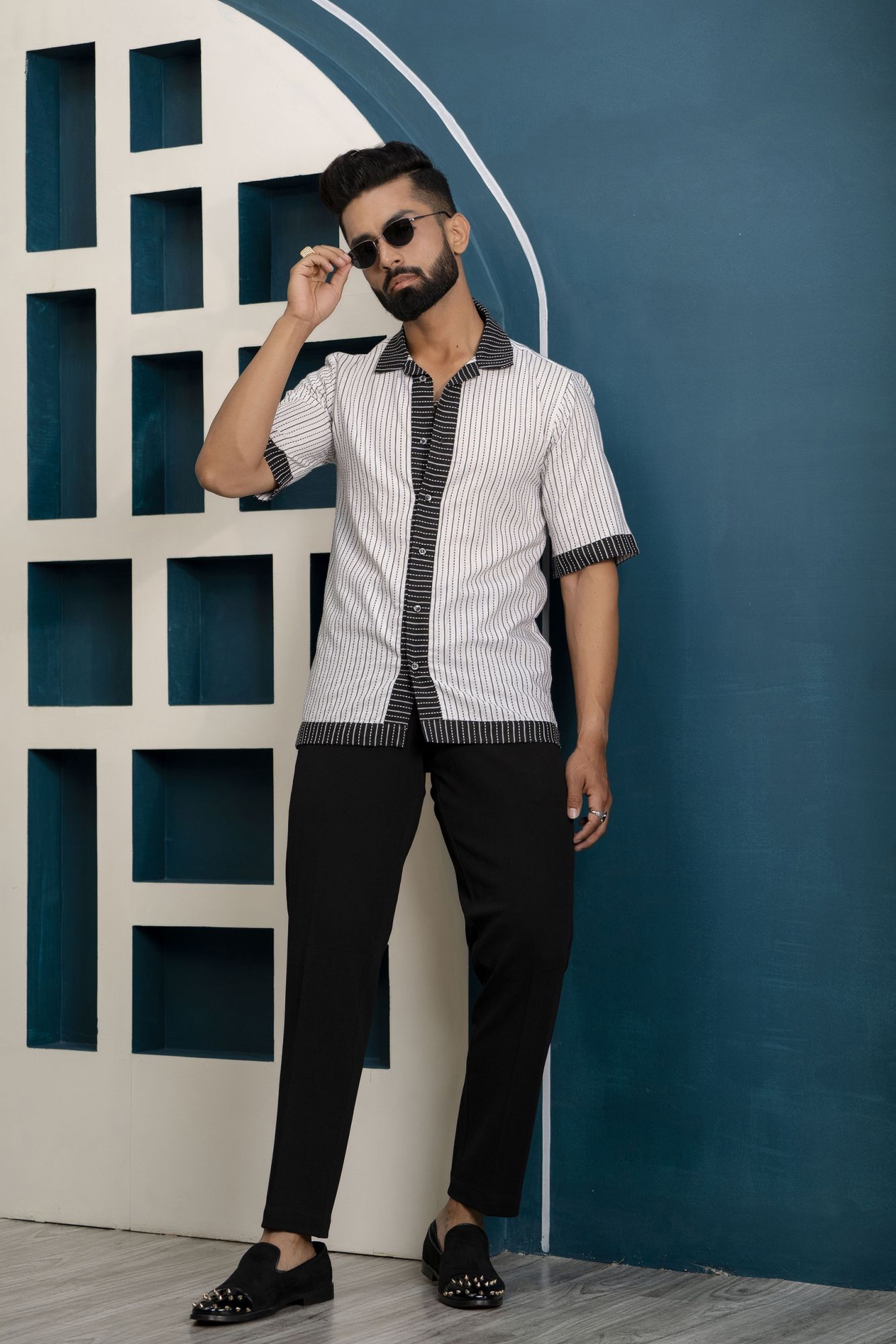 Fringed Striped Shirt