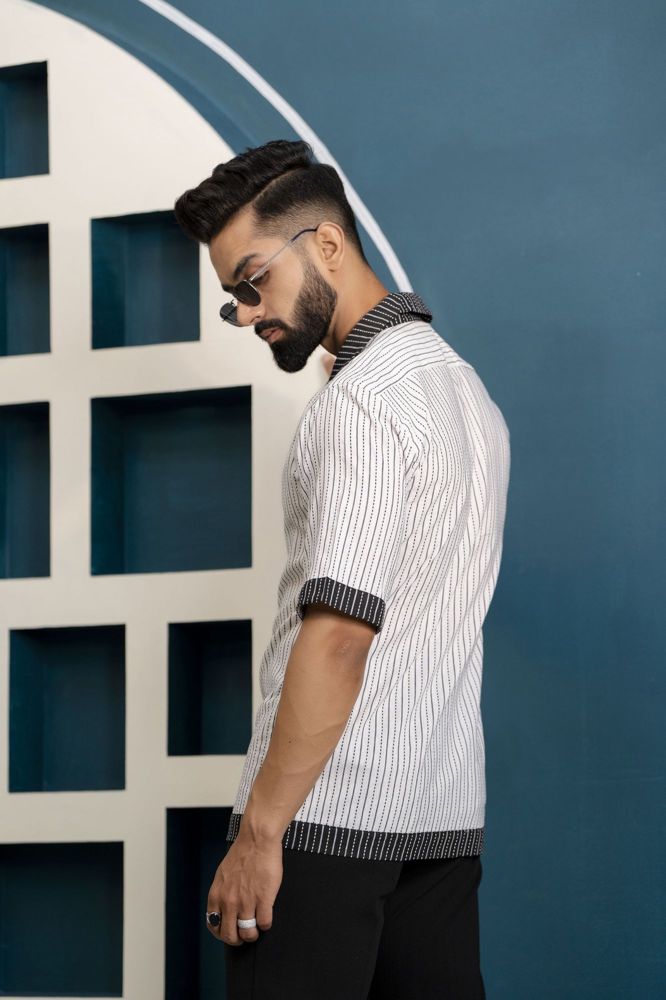 Fringed Striped Shirt