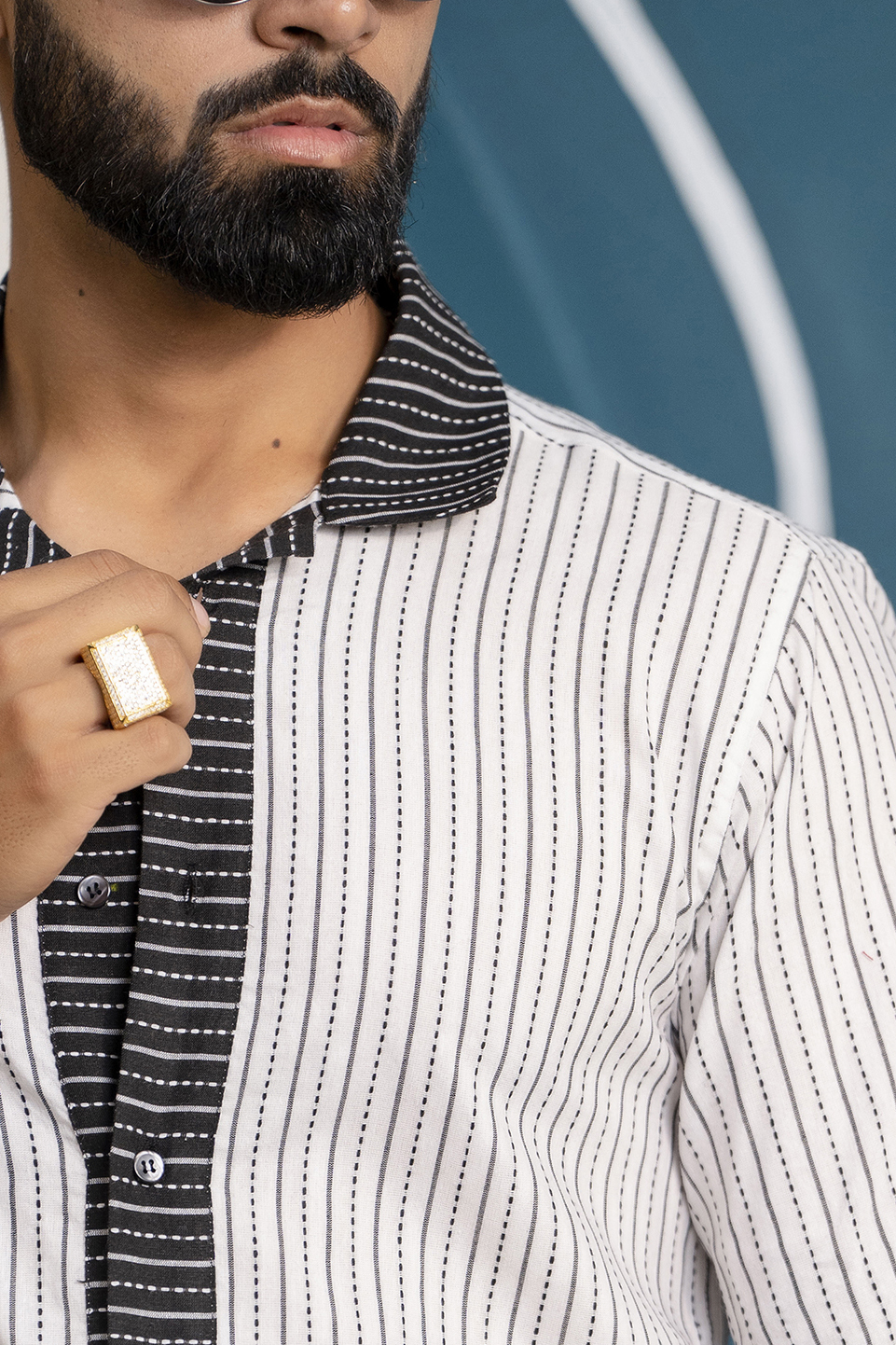 Fringed Striped Shirt