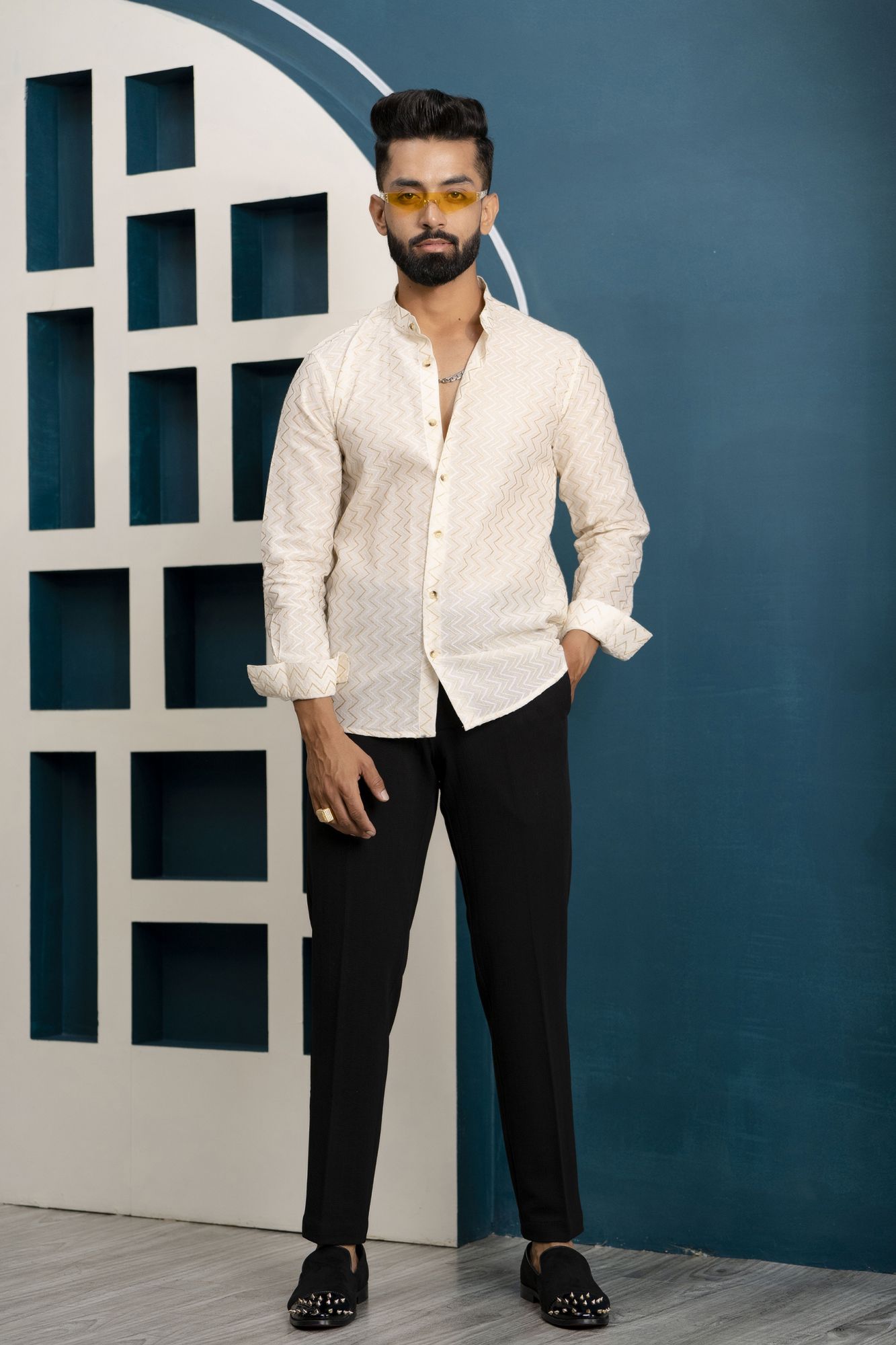 Textured Cotton Shirt