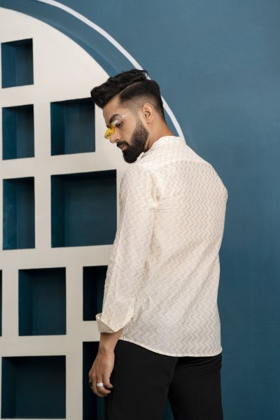 Textured Cotton Shirt