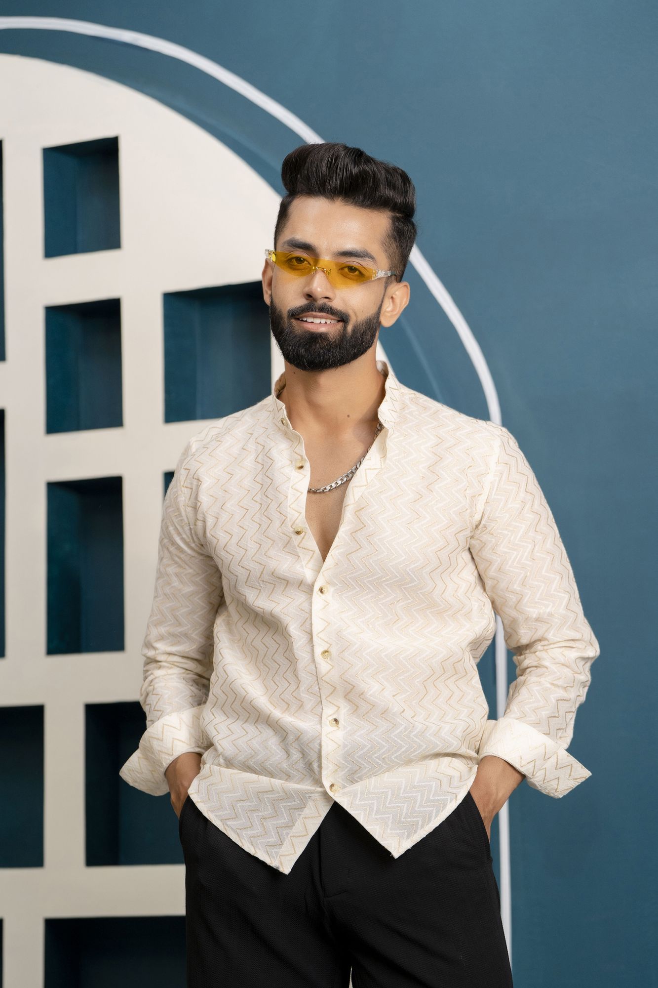 Textured Cotton Shirt