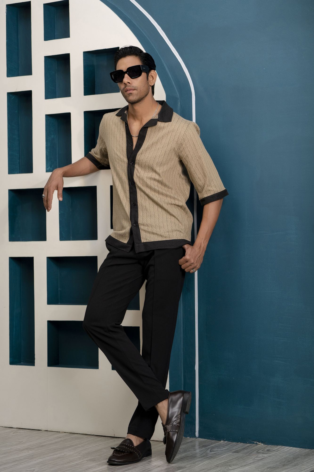 Fringed Textured Shirt