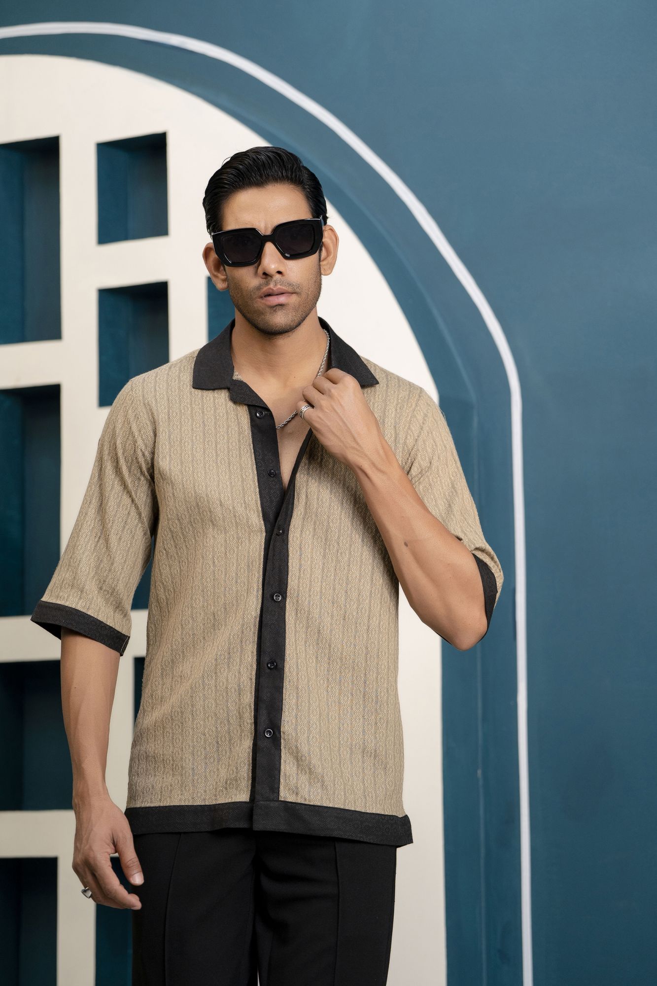 Fringed Textured Shirt