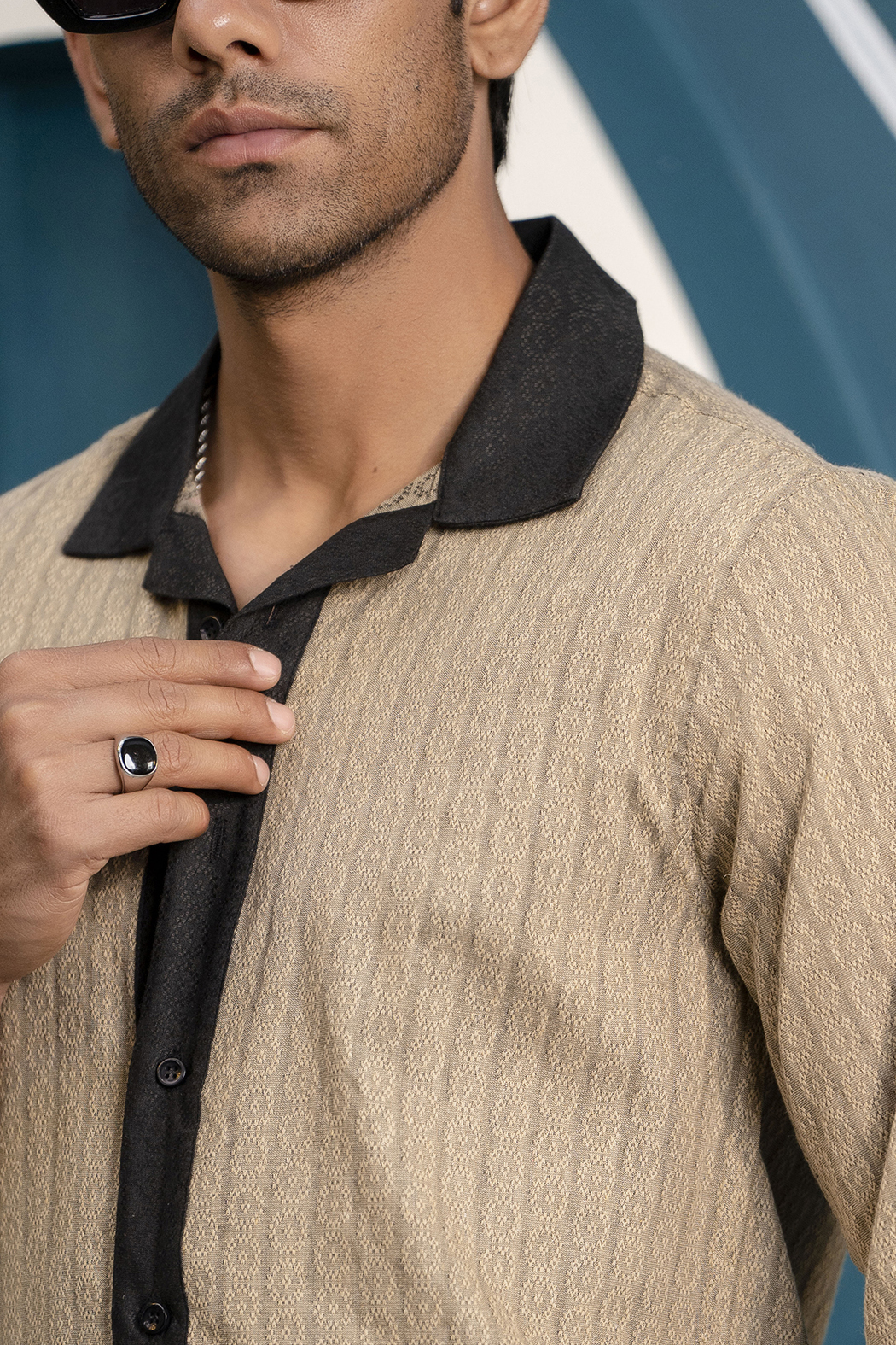 Fringed Textured Shirt