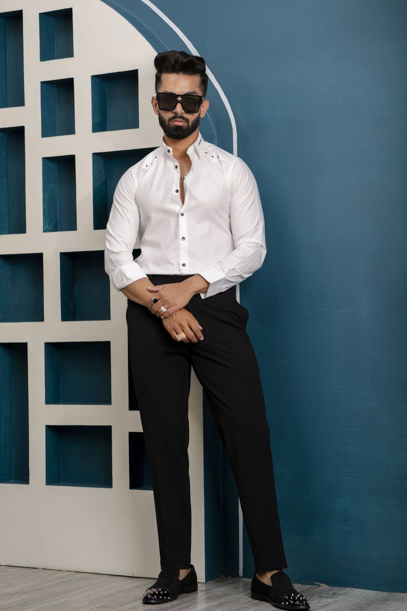 White Stud Shirt