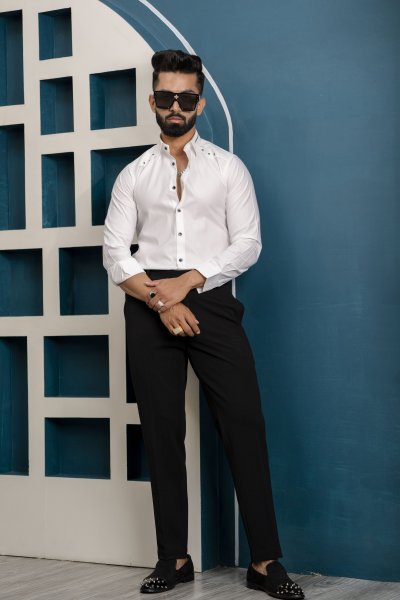 White Stud Shirt