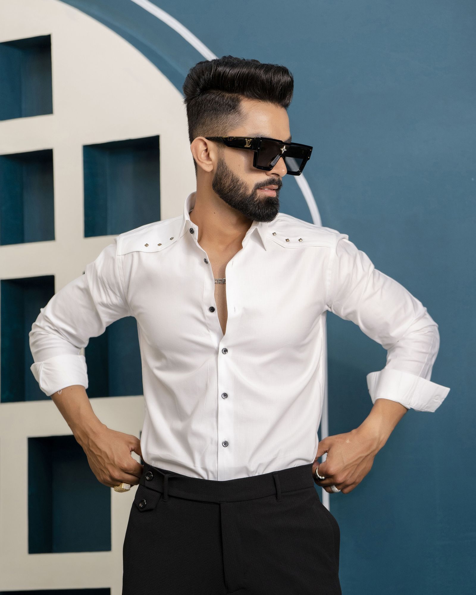 White Stud Shirt