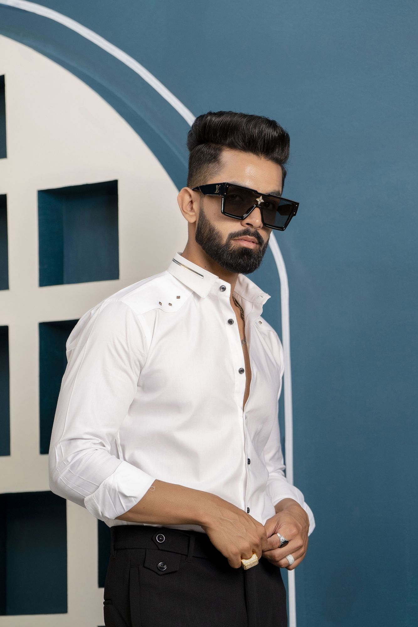White Stud Shirt