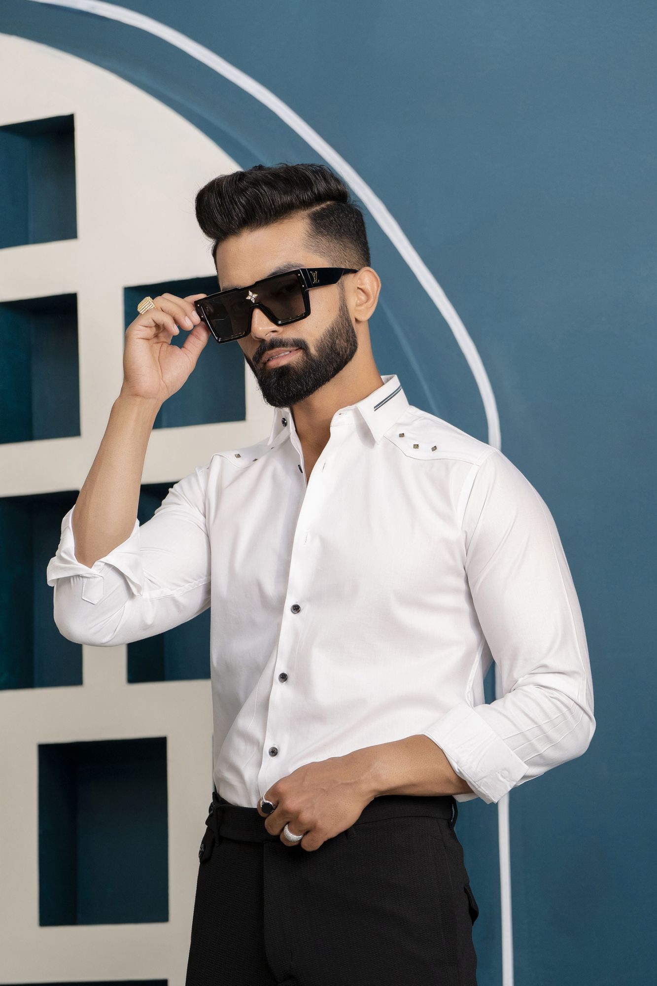 White Stud Shirt