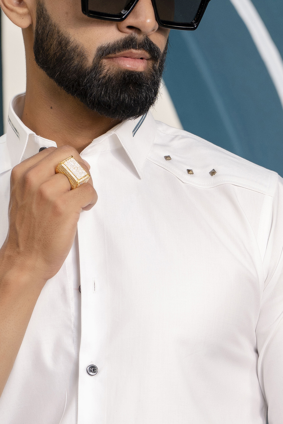 White Stud Shirt