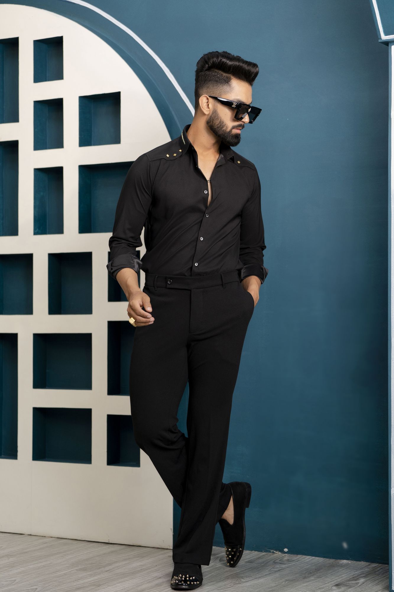 Black Stud Shirt
