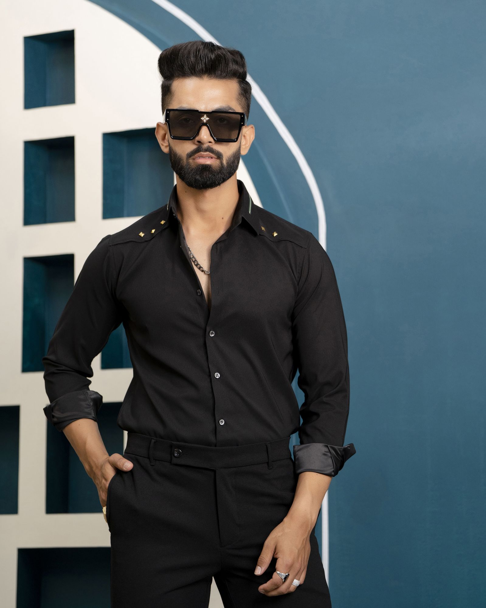 Black Stud Shirt